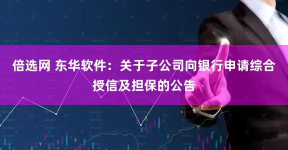 倍选网 东华软件：关于子公司向银行申请综合授信及担保的公告